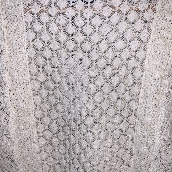 NWT Zara Pointelle Ruffle Knit Top - Picture 13 of 17